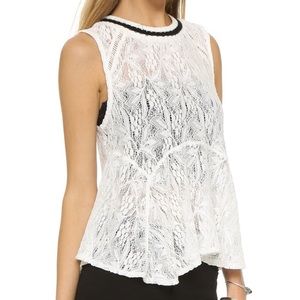 Free People | Maisie Ivory Comb Tank NWT